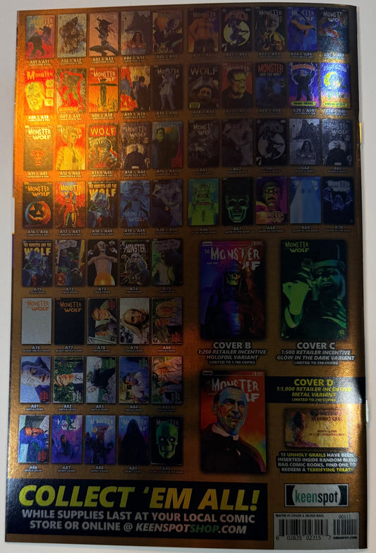 Mark Spears Monsters: The Monster and The Wolf #1 Chamber of Chills #19 HOMAGE FOIL Variant