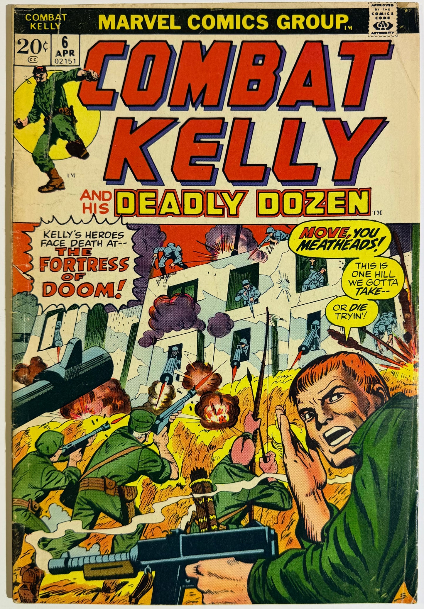 Combat Kelly and His Deadly Dozen #6 (Hard-To-Find) National Diamond Insert