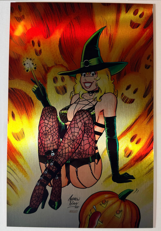 Cherry #24 Andrew Pepoy Buzz Comics/Joel's Comics Halloween METAL VIRGIN VARIANT Exclusive