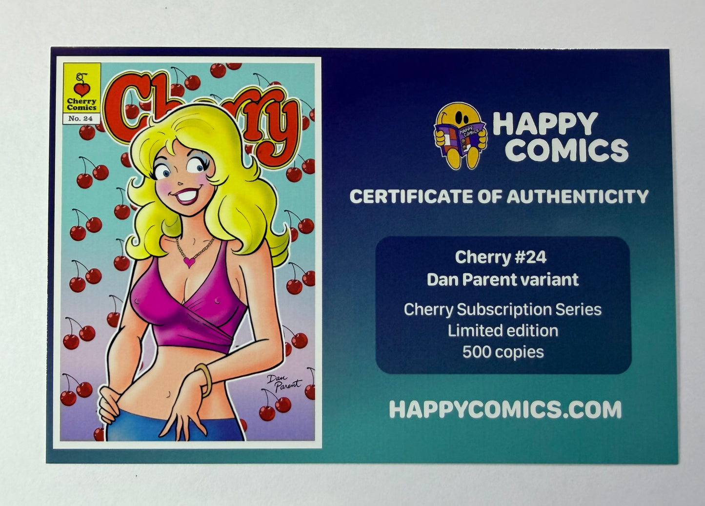 Cherry #24 Dan Parent Happy Comics Subscription VARIANT