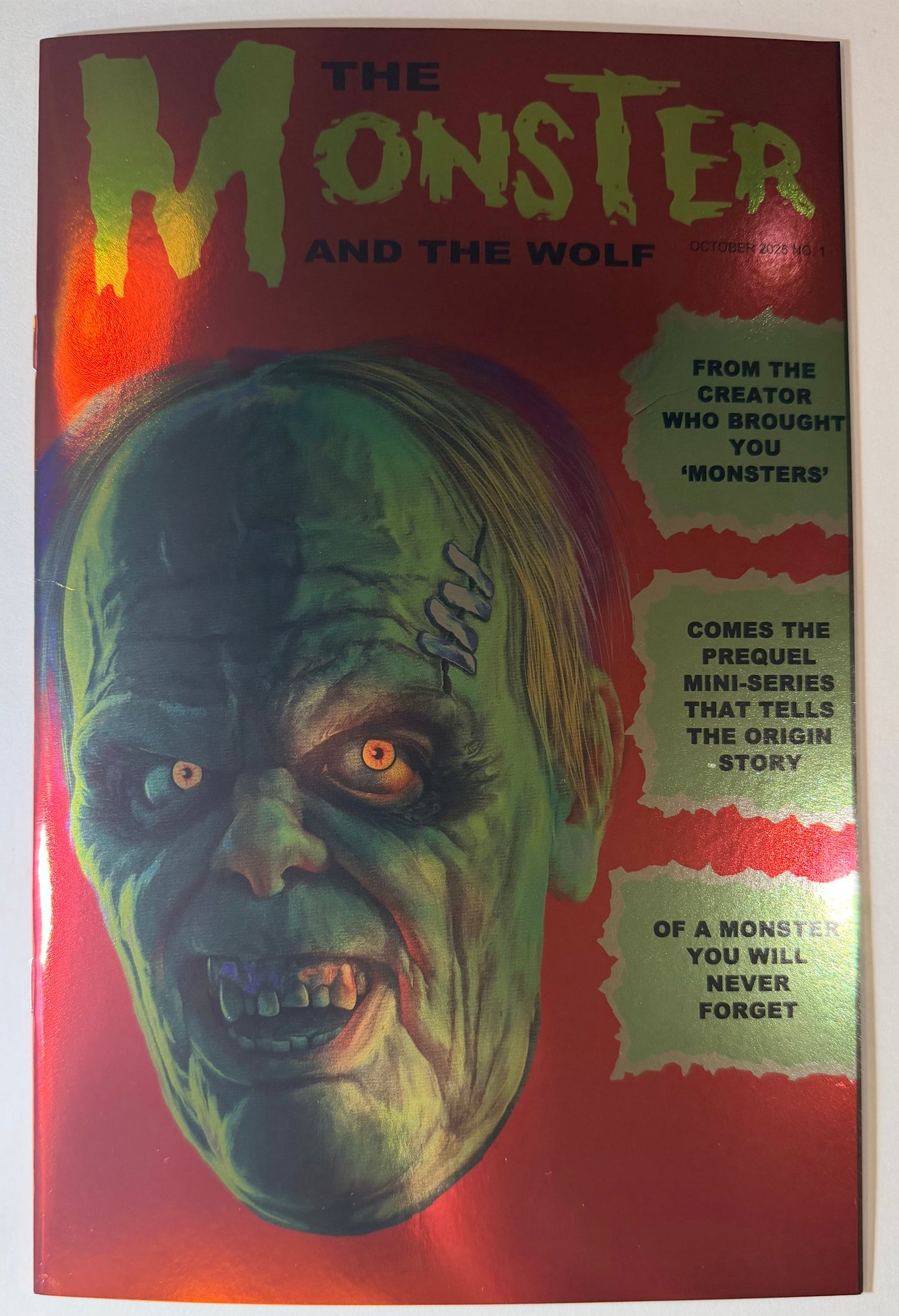 Mark Spears Monsters: The Monster and The Wolf #1 FAMOUS MONSTERS HOMAGE