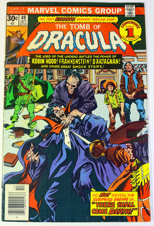 Tomb of Dracula #49 Blade vs. Dracula Battle