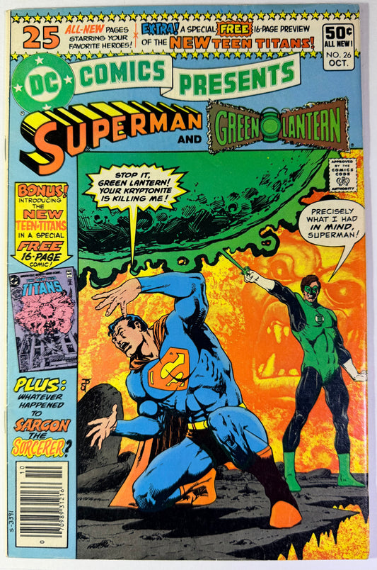 DC Comics Presents #26 1st Appearance of Cyborg, Raven, Starfire