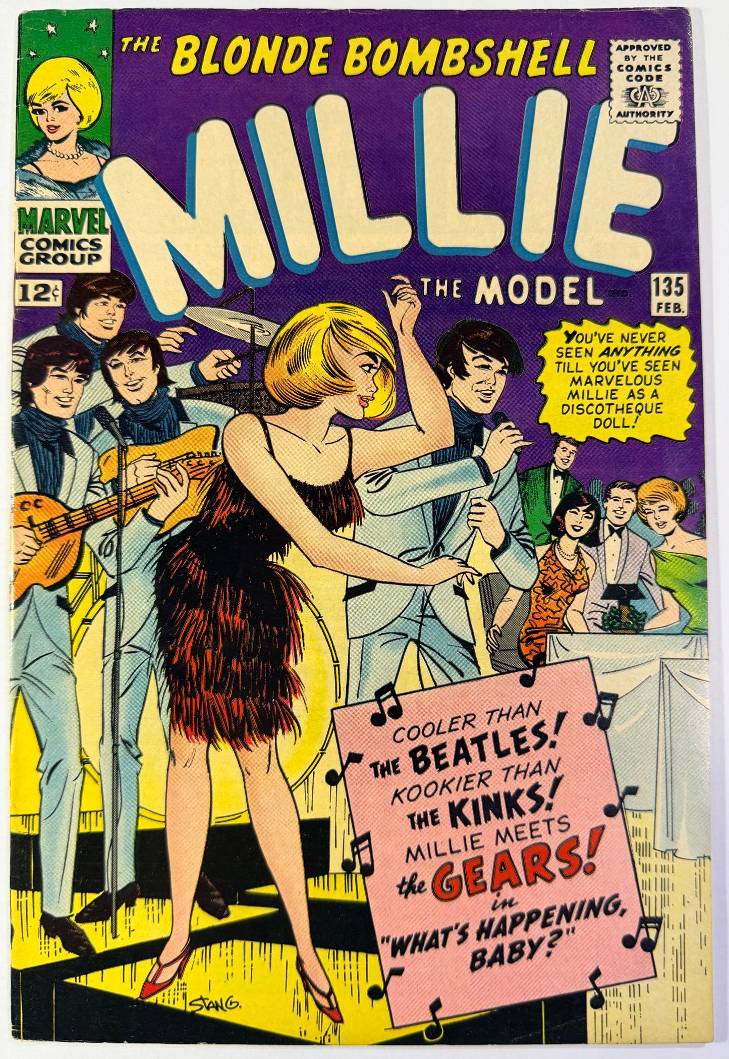 Millie the Model #135 "Beatles" Cover