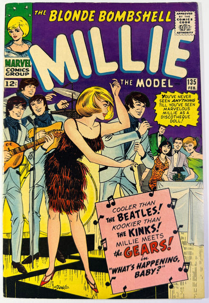 Millie the Model #135 "Beatles" Cover