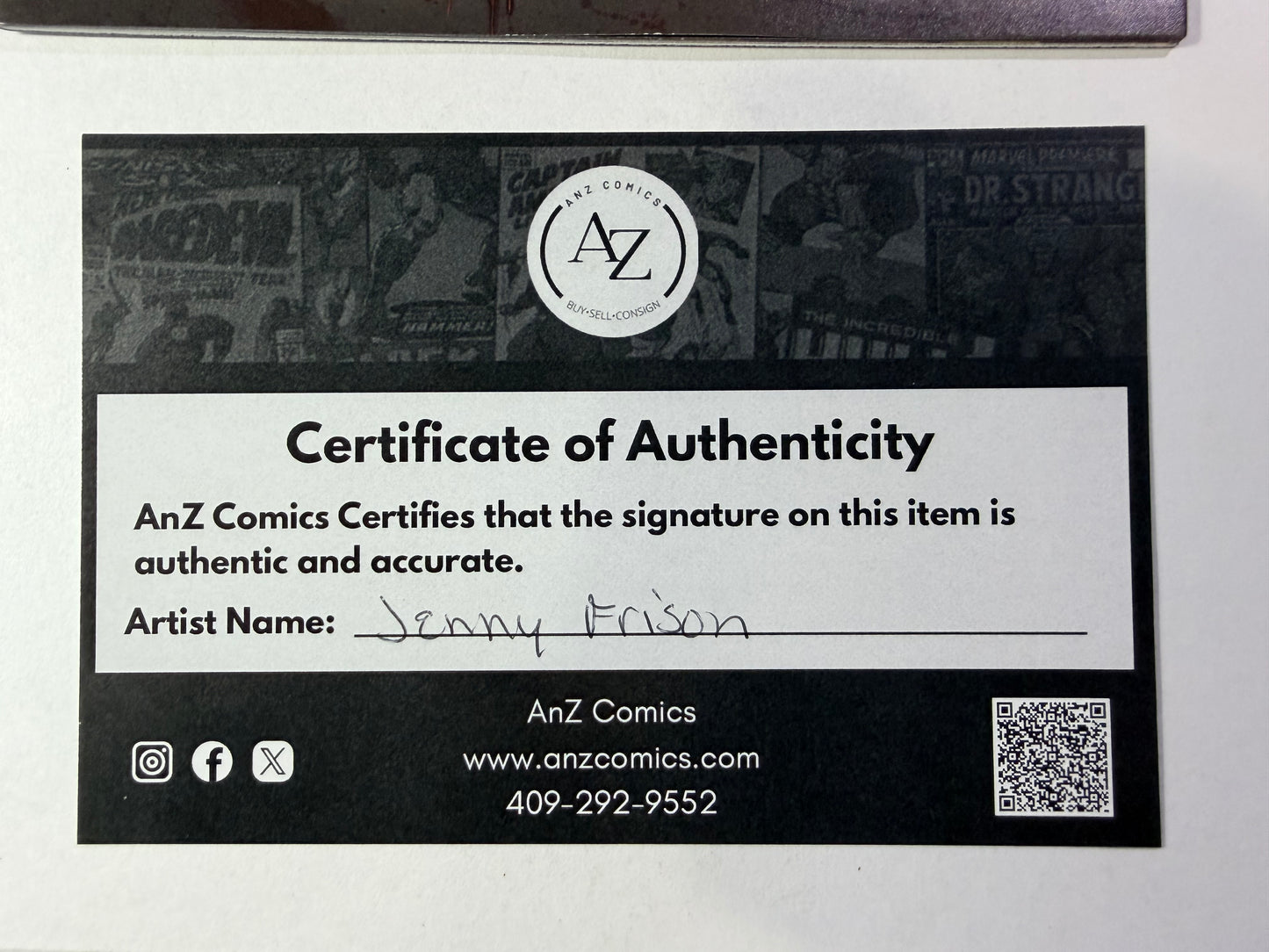 Hello Darkness #8 VIRGIN Variant SIGNED by Jenny Frison