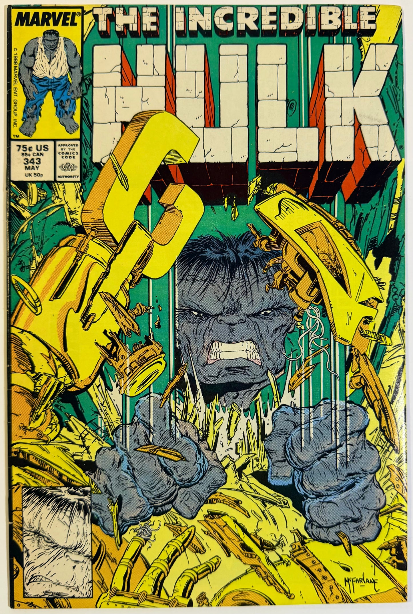 Incredible Hulk #343 Todd McFarlane Cover